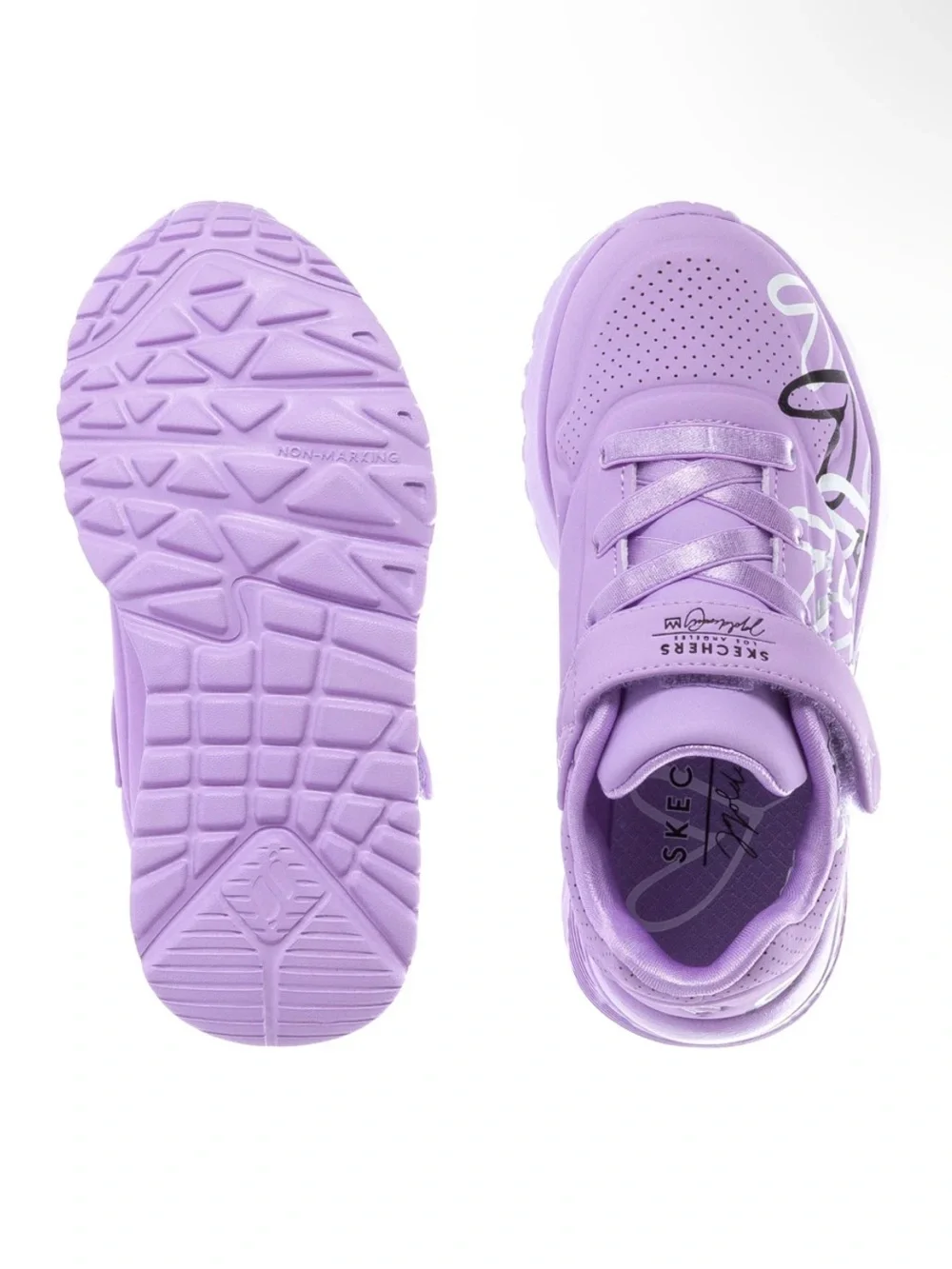 SKECHERS Uno Lite Kids purple sneakers. Size 9